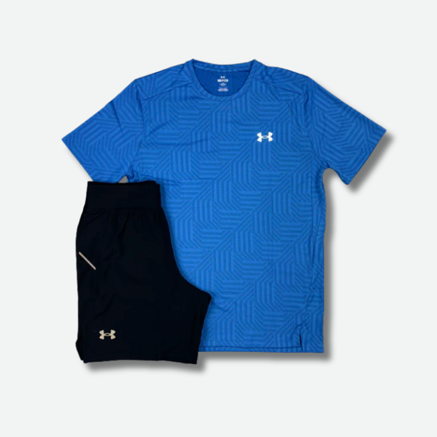Ensemble short/t-shirt UA Bleu