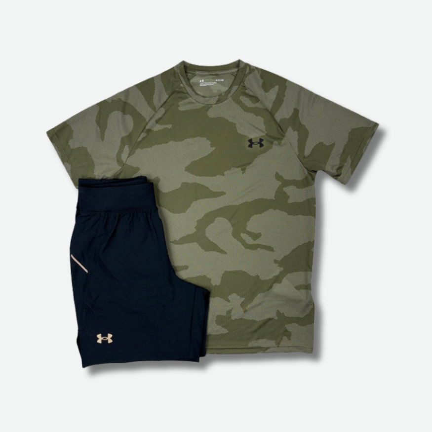 Ensemble short/t-shirt UA Kaki