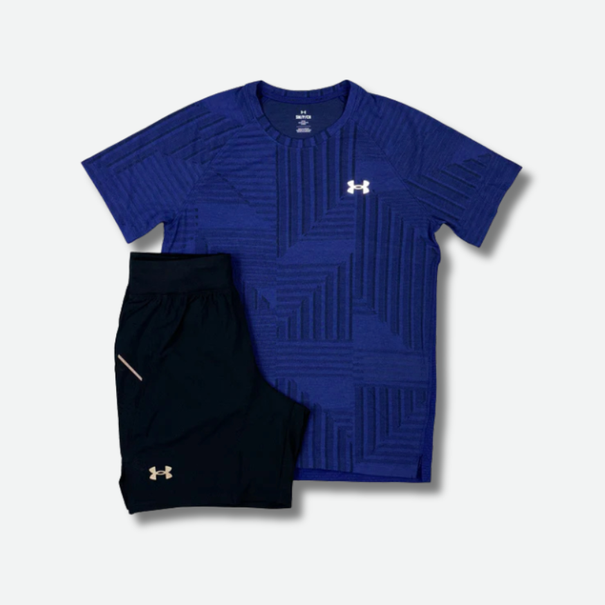 Ensemble short/t-shirt UA Bleu marine