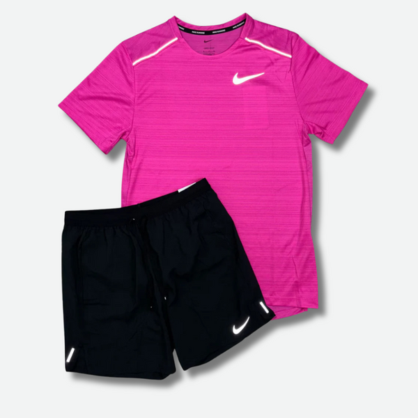 Ensemble short/t-shirt running Rose vif