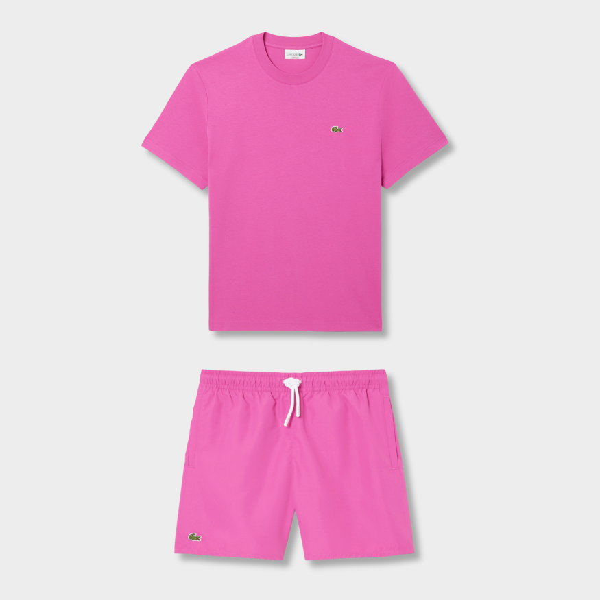 Ensemble short/t-shirt LCST Rose vif