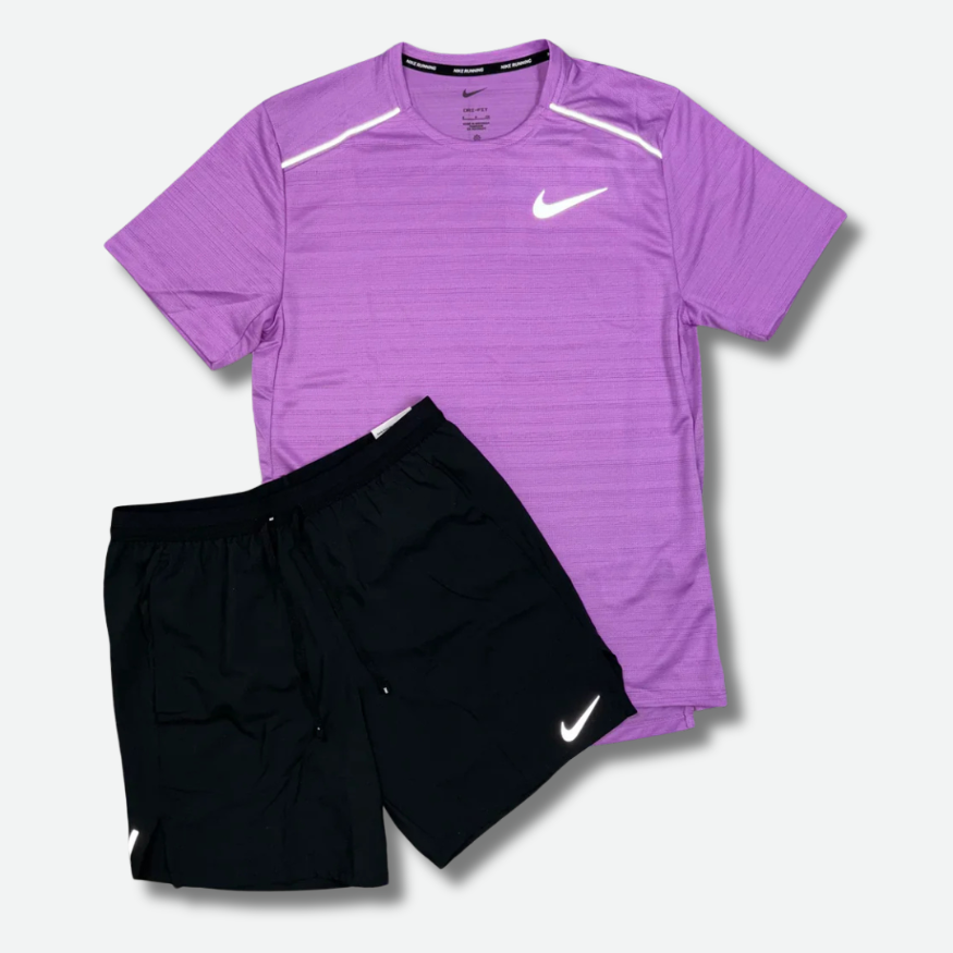Ensemble short/t-shirt running Violet