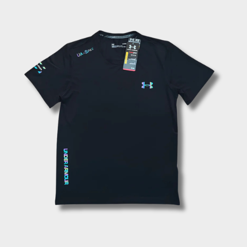 Ensemble short/t-shirt UA Fluo Noir