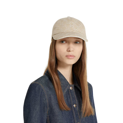 Casquette en denim GG avec détail Mors