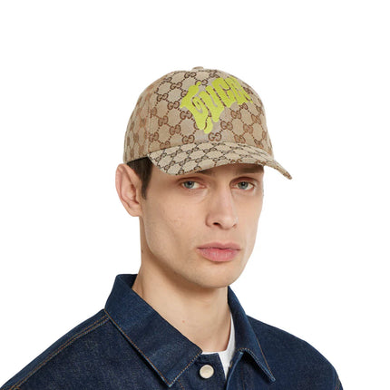 Casquette de baseball en toile GG avec imprimé