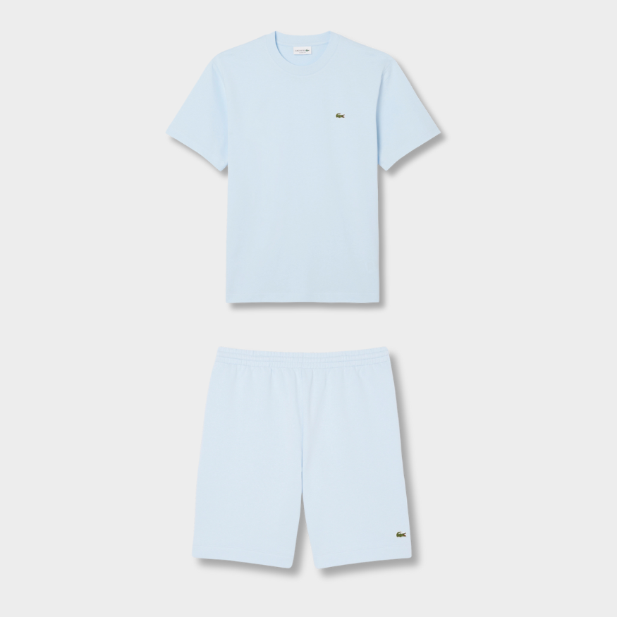 Ensemble short/t-shirt LCST Bleu pâle