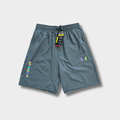 Ensemble short/t-shirt UA Fluo Gris