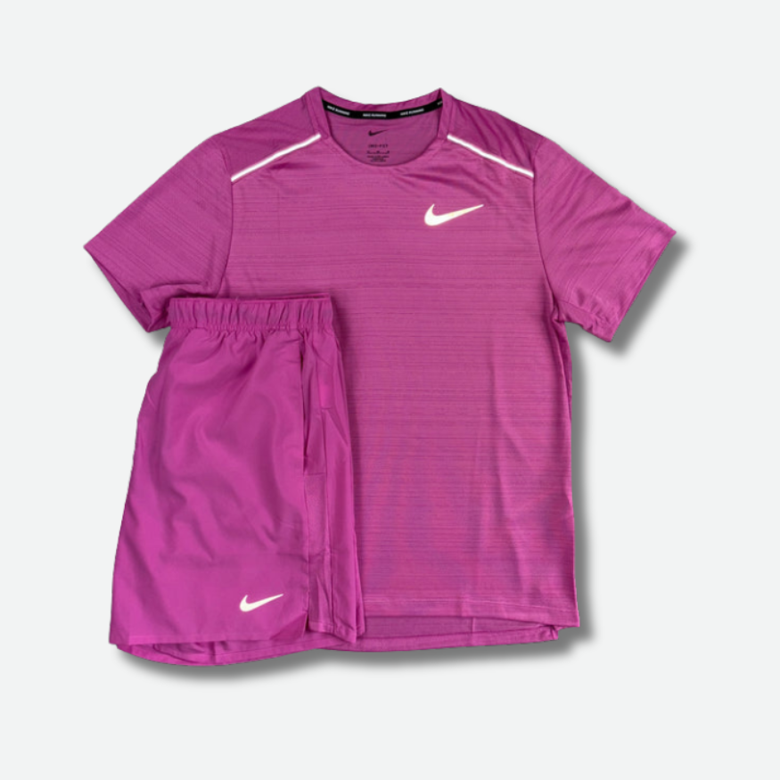 Ensemble short/t-shirt running Rose