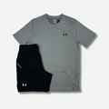Ensemble short/t-shirt UA gris