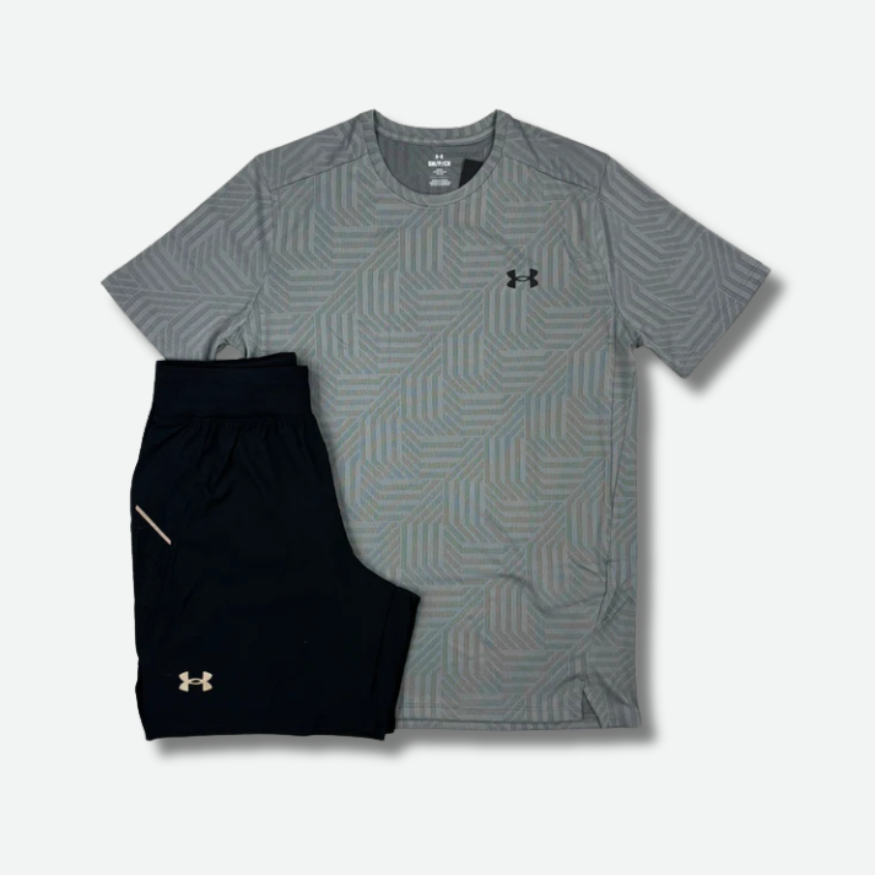 Ensemble short/t-shirt UA gris