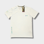 Ensemble short/t-shirt UA Fluo Blanc