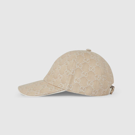 Casquette en denim GG avec détail Mors