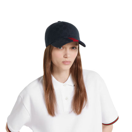 Casquette en coton GG avec bande Web