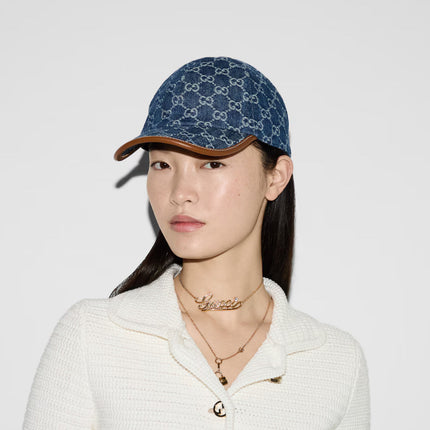 Casquette en denim GG