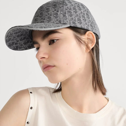 Dior Casquette Oblique Gris
