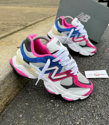 NB 9060 WHITE PINK BLUE