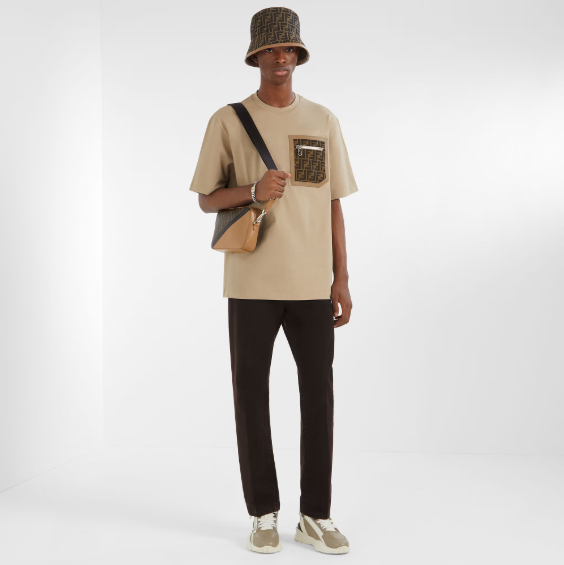 Chapeau en nylon FF Beige
